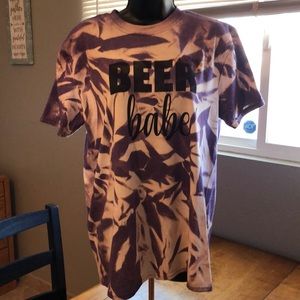 Bleached tee – beer babe